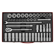 Sealey Premier Socket Set 1/2"Sq Drive 46 Piece