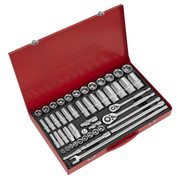 Sealey Premier Socket Set 50 Piece 3/8" & 1/2" Drive AK6942
