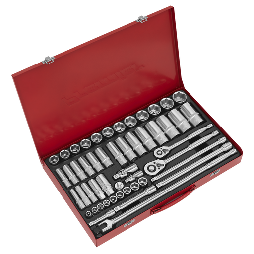 Sealey Premier Socket Set 50 Piece 3/8" & 1/2" Drive AK6942