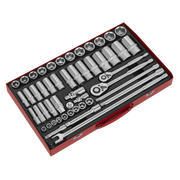 Sealey Premier Socket Set 50 Piece 3/8" & 1/2" Drive AK6942