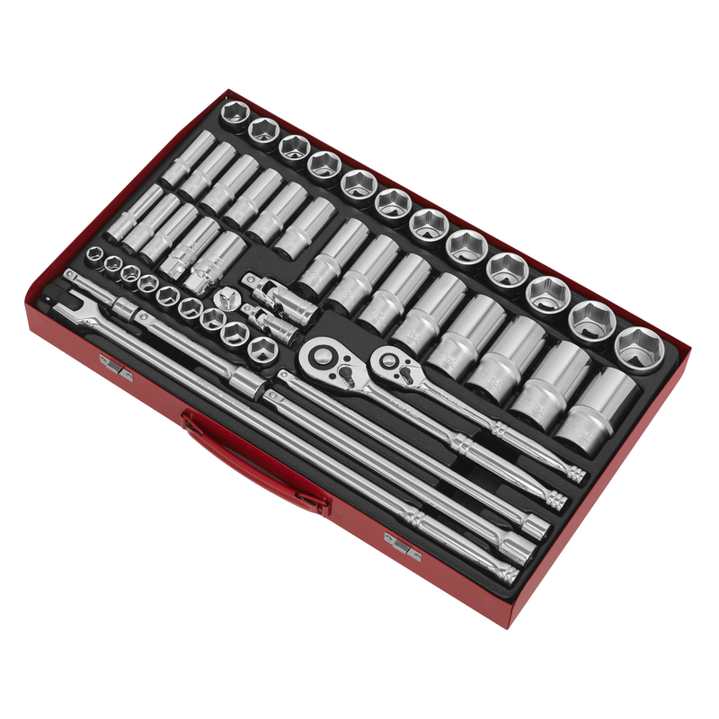 Sealey Premier Socket Set 50 Piece 3/8" & 1/2" Drive AK6942