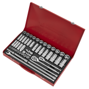 Sealey Premier Socket Set 50 Piece 3/8" & 1/2" Drive AK6942