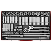 Sealey Premier Socket Set 50 Piece 3/8" & 1/2" Drive AK6942