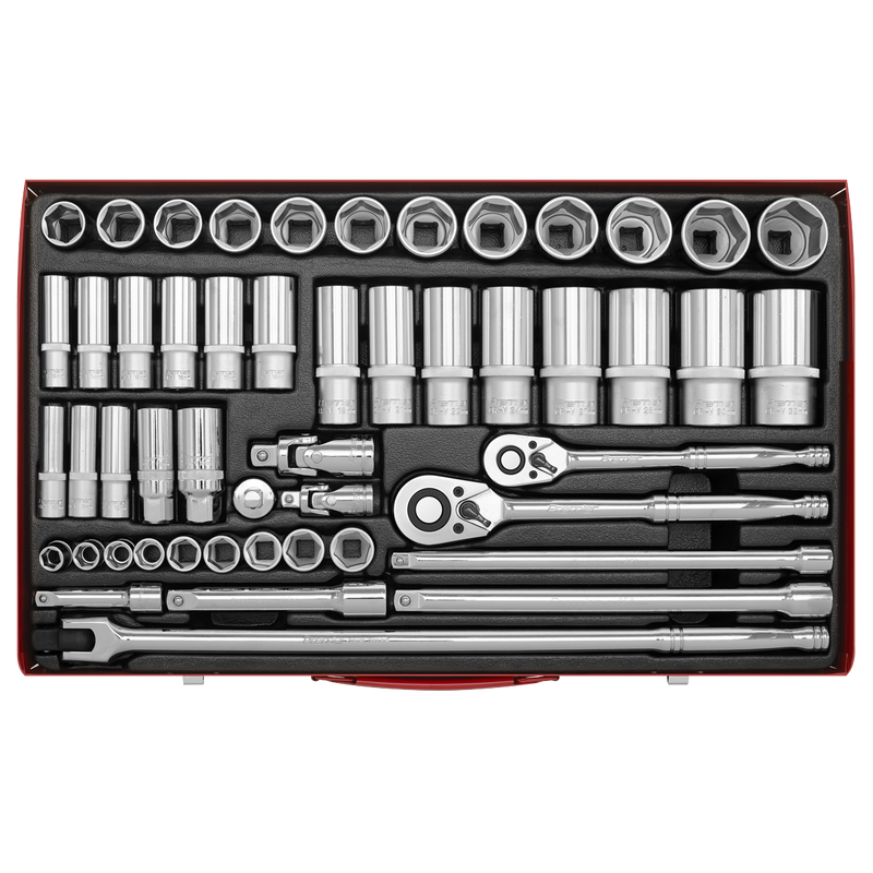 Sealey Premier Socket Set 50 Piece 3/8" & 1/2" Drive AK6942