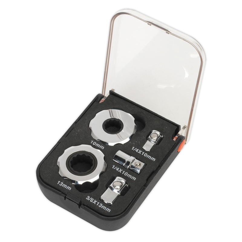 Sealey Premier Ratchet Set 1/4" & 3/8"Sq Drive 5 Piece
