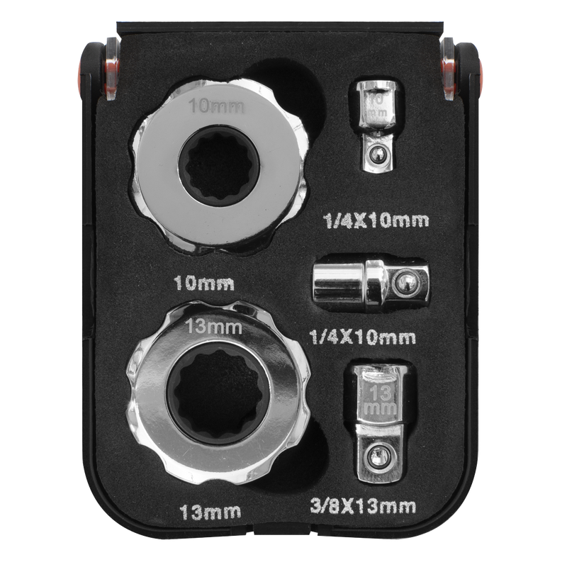 Sealey Premier Ratchet Set 1/4" & 3/8"Sq Drive 5 Piece