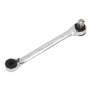 Sealey Premier 120mm Ratchet Spanner 72-Tooth with 1/4"Sq Drive Adaptor