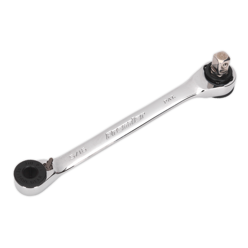 Sealey Premier 120mm Ratchet Spanner 72-Tooth with 1/4"Sq Drive Adaptor