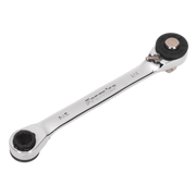 Sealey Premier 120mm Ratchet Spanner 72-Tooth with 1/4"Sq Drive Adaptor