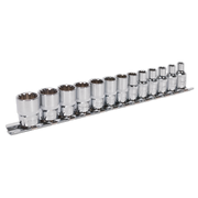 Sealey Premier Socket Set 1/4" Drive 13 Piece Total Drive®