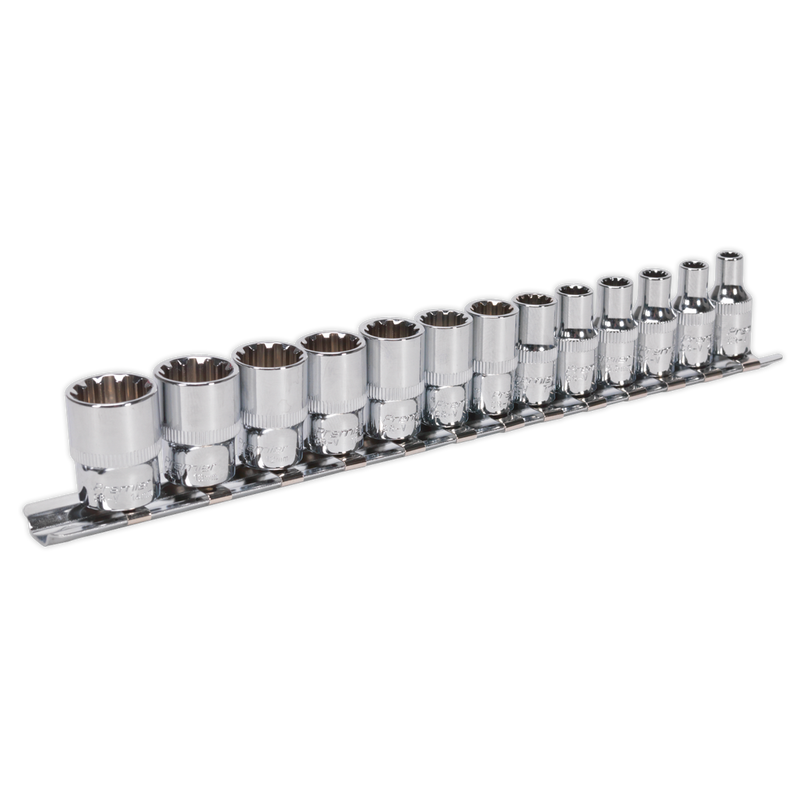 Sealey Premier Socket Set 1/4" Drive 13 Piece Total Drive®