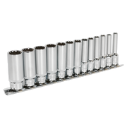 Sealey Premier Socket Set 1/4" Drive 13 Piece Total Drive®