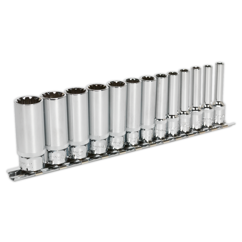 Sealey Premier Socket Set 1/4" Drive 13 Piece Total Drive®