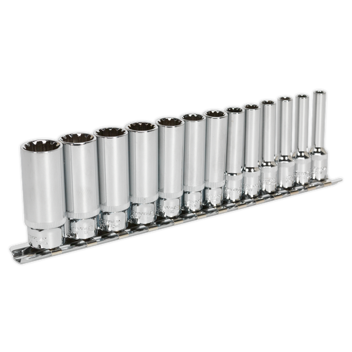 Sealey Premier Socket Set 1/4" Drive 13 Piece Total Drive®