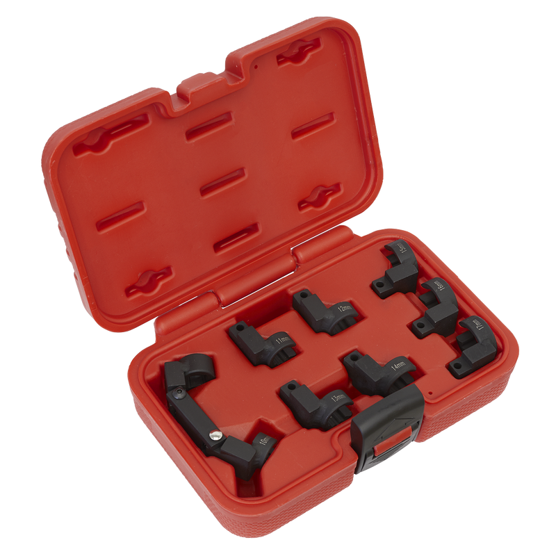 Sealey Injector Pipe Socket Set 3/8"Sq Drive 9 Piece