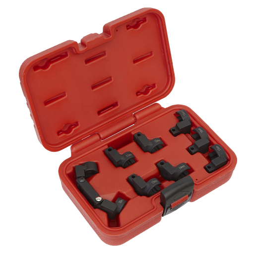 Sealey Injector Pipe Socket Set 3/8"Sq Drive 9 Piece