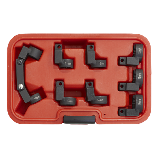 Sealey Injector Pipe Socket Set 3/8"Sq Drive 9 Piece