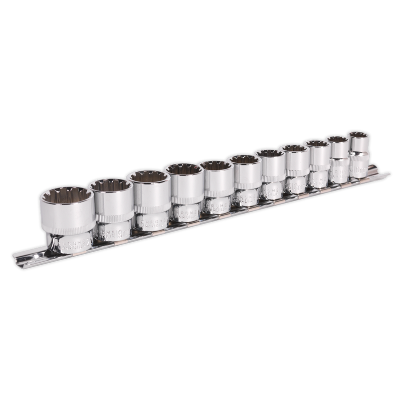 Sealey Premier Total Drive® 3/8" Socket Set 11 Pieces