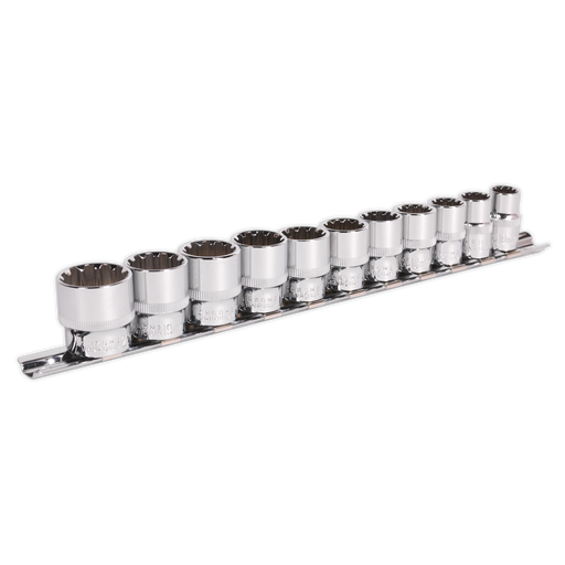 Sealey Premier Total Drive® 3/8" Socket Set 11 Pieces