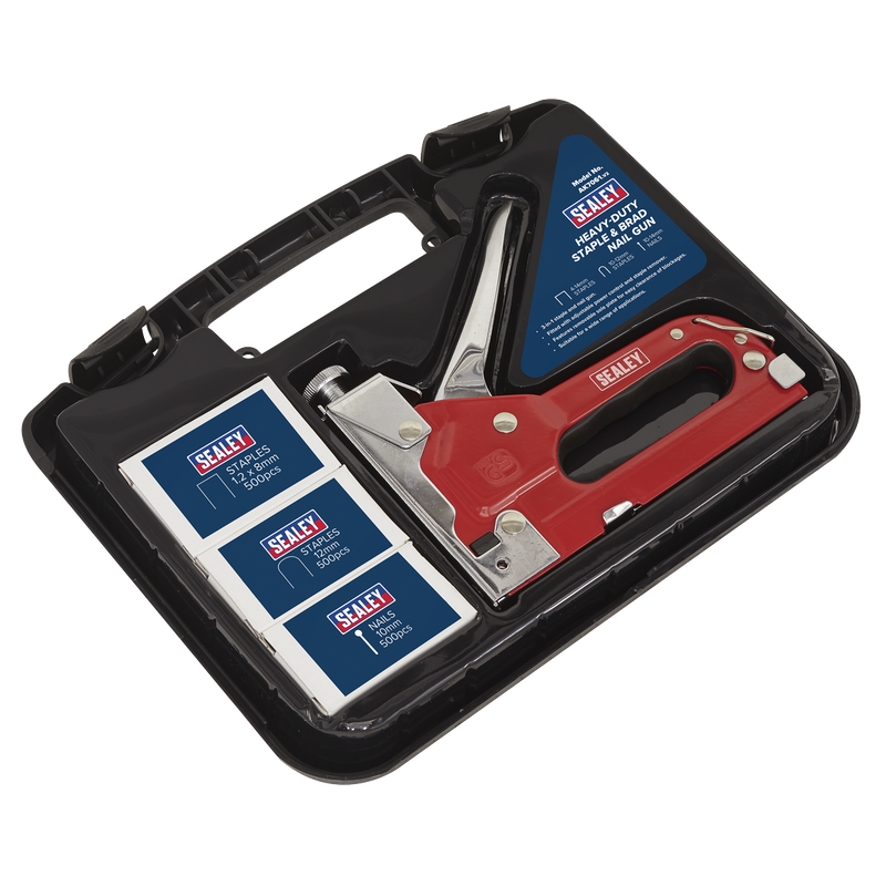 Sealey Staple & Brad Nail Gun AK7061 3-in-1 Heavy Duty