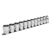 Sealey Premier Socket Set 1/2" Sq Drive 12 Piece