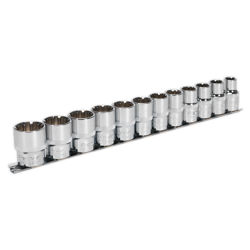 Sealey Premier Socket Set 1/2" Sq Drive 12 Piece