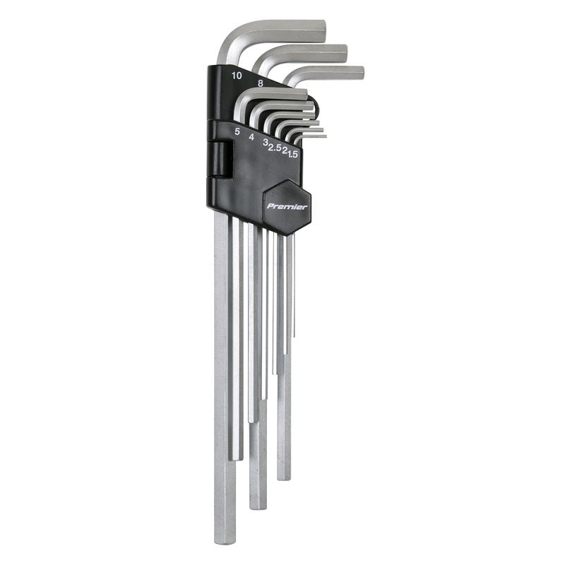 Sealey Premier Hex Key Set 9 Piece 1.5-10mm