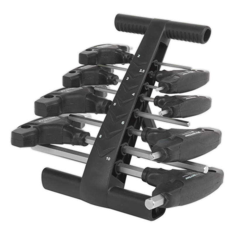 Sealey Premier T-Handle Hex Key Set 8 Piece 125-220mm