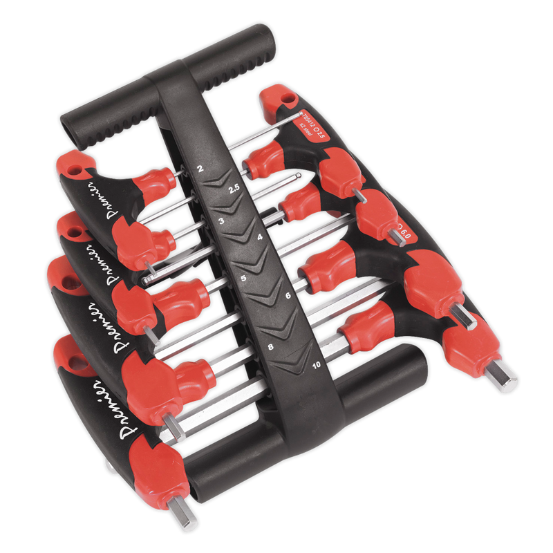 Sealey Premier T-Handle Ball-End Hex Key Set 8 Piece
