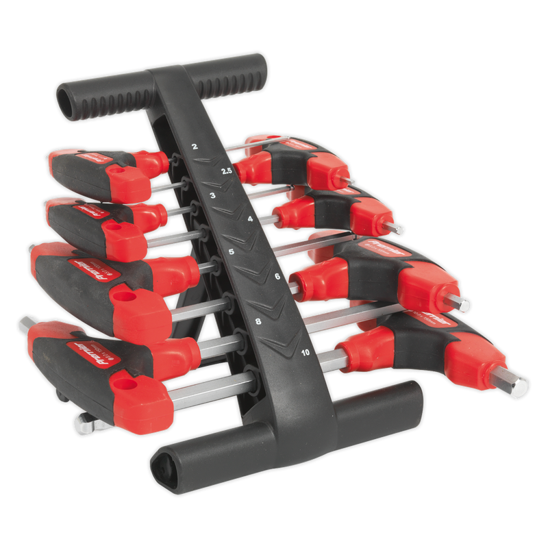 Sealey Premier T-Handle Ball-End Hex Key Set 8 Piece
