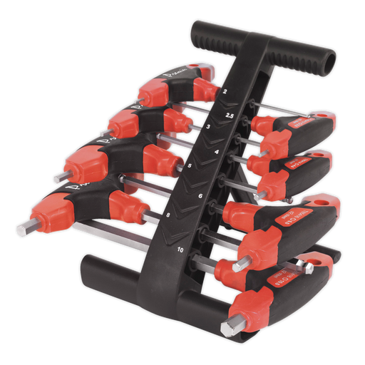 Sealey Premier T-Handle Ball-End Hex Key Set 8 Piece