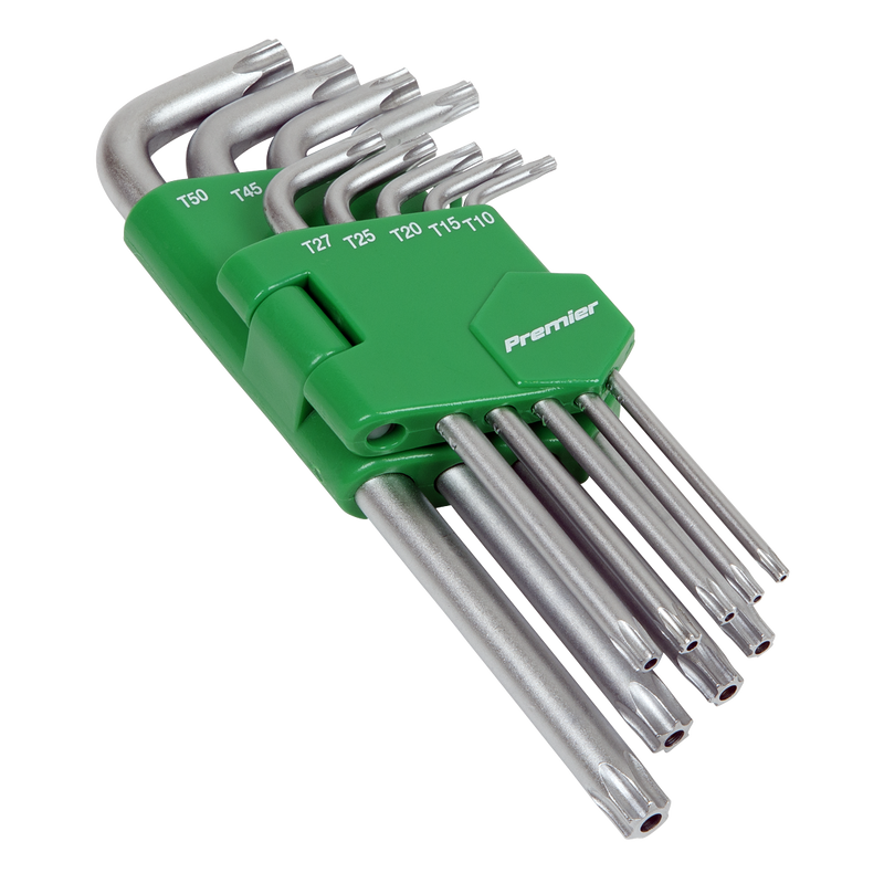 Sealey Premier Key Set 9 Piece AK7162 Chrome Vanadium Steel