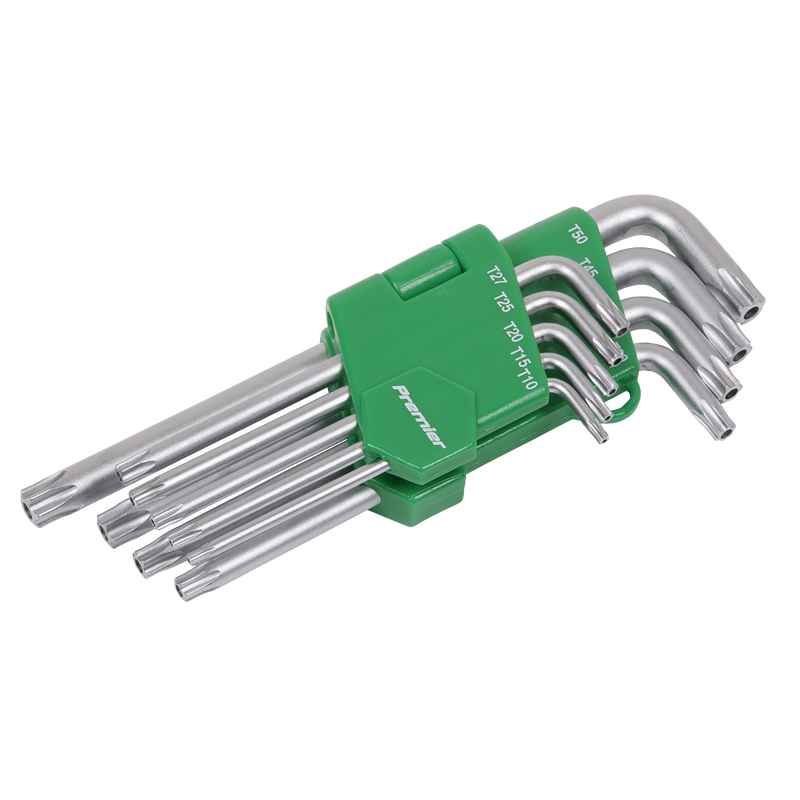 Sealey Premier Key Set 9 Piece AK7162 Chrome Vanadium Steel