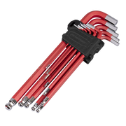 Sealey Premier Extra-Long Hex Key Set 11 Piece 1.5-10mm