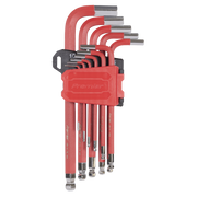 Sealey Premier Long Ball-End Hex Key Set 11 Piece 1.5-10mm