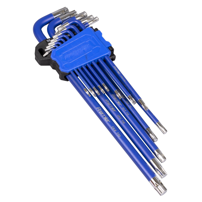 Sealey Premier Extra-Long TRX-Star Key Set 13 Piece, 55-230mm