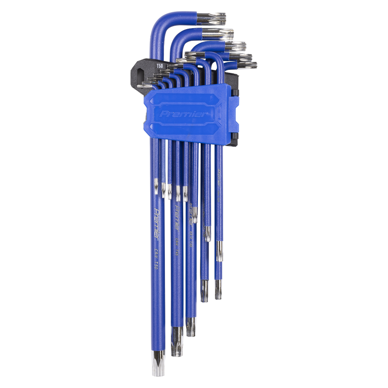 Sealey Premier Extra-Long TRX-Star Key Set 13 Piece, 55-230mm