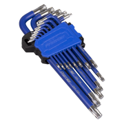 Sealey Premier Key Set 13 Piece AK71650 T6-T50 Length 55-178mm