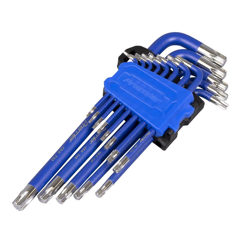 Sealey Premier Key Set 13 Piece AK71650 T6-T50 Length 55-178mm