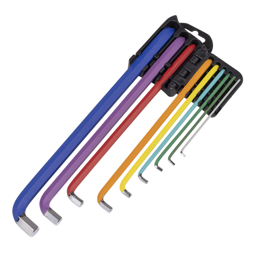 Sealey Hex Key Set 9 Piece Extra-Long Stubby 1.5mm to 10mm