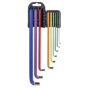 Sealey Hex Key Set 9 Piece Extra-Long Stubby 1.5mm to 10mm