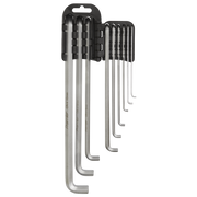 Sealey Premier Hex Key Set 9 Piece 1.5-10mm Extra-Long Stubby