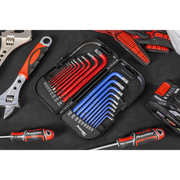 Sealey Premier Long Anti-Slip Hex Key Set 18 Piece AK7176