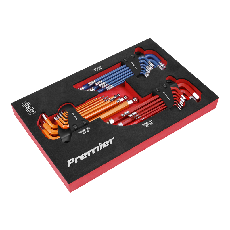 Sealey Premier Master Hex Key Set 27 Piece - Chrome Vanadium Steel