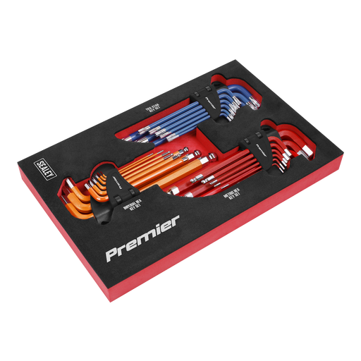 Sealey Premier Master Hex Key Set 27 Piece - Chrome Vanadium Steel