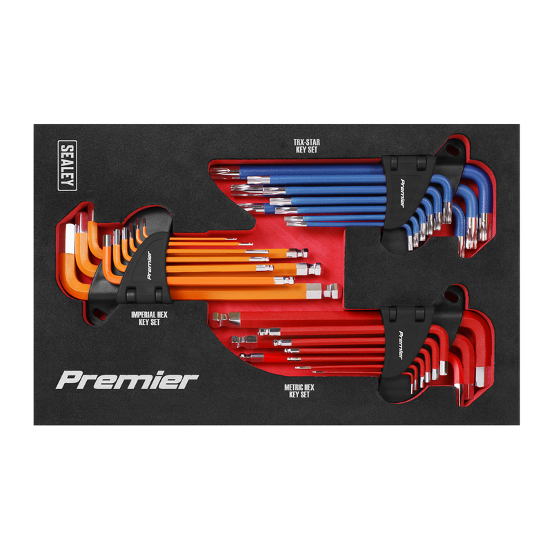 Sealey Premier Master Hex Key Set 27 Piece - Chrome Vanadium Steel