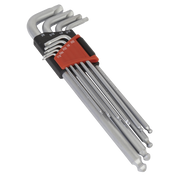 Sealey Premier Hex Key Set 9 Piece AK7181 88-225mm