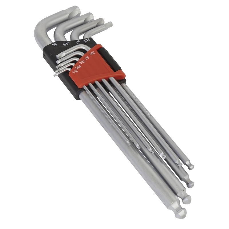 Sealey Premier Hex Key Set 9 Piece AK7181 88-225mm