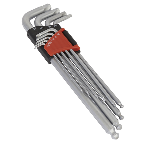 Sealey Premier Hex Key Set 9 Piece AK7181 88-225mm