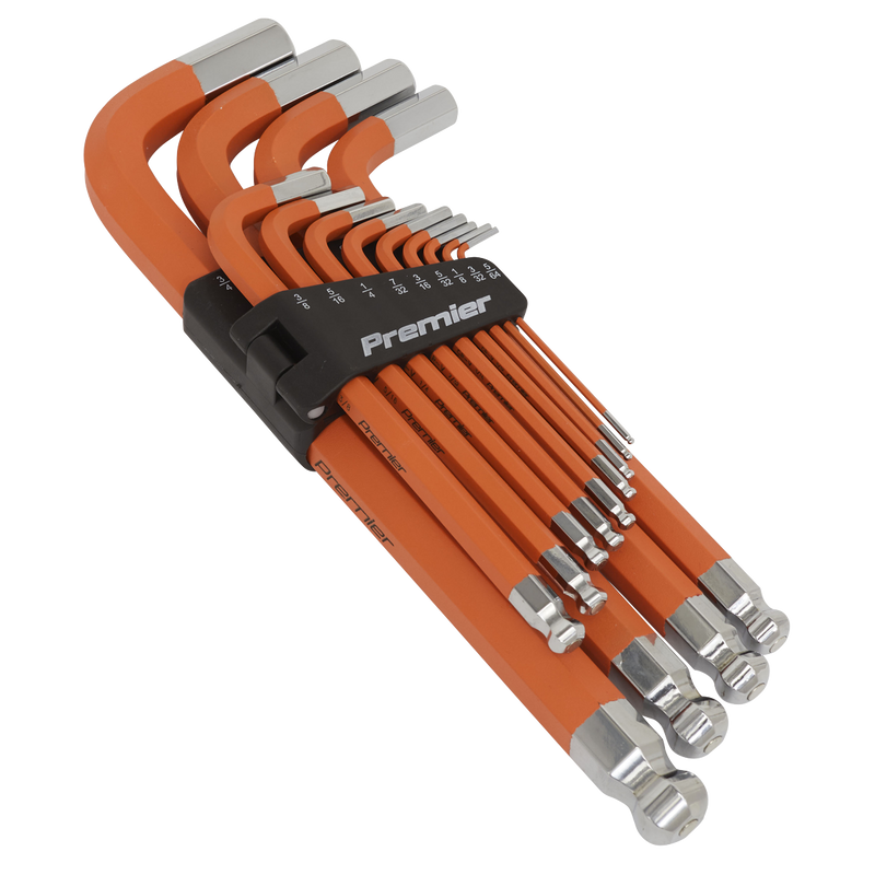 Sealey Premier Hex Key Set 13 Piece Anti-Slip Ball-End AK71870